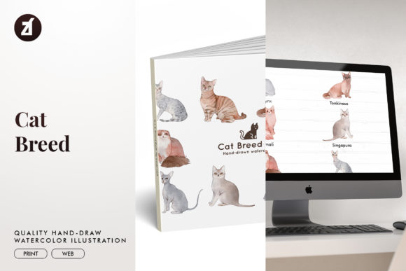 Cat Breed Set2 Illustrations