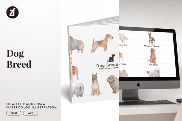 Dog Breed Set8 Illustrations