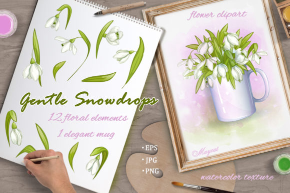 Gentle Snowdrops