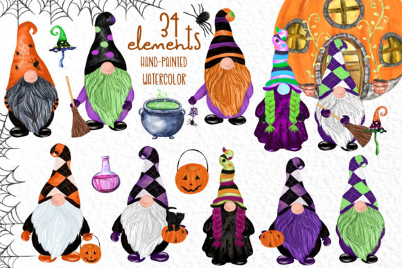 Gnomes Clipart Halloween Gnomes Clipart