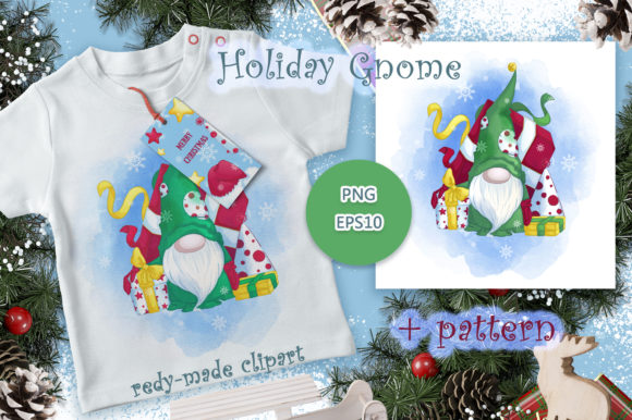 Holiday Gnome Illustration