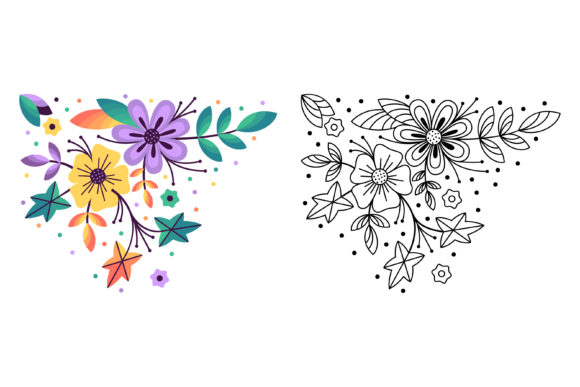 Illustration Flower Art for Branding