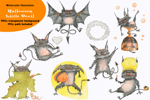 Little Fluffy Devils Illustrations