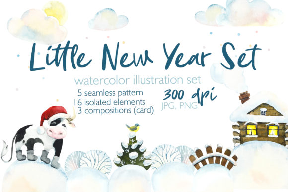 Little New Year Set and Illustrations