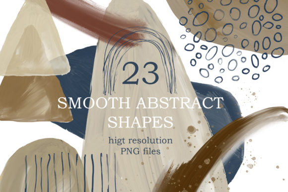 Modern Smooth Abstract Shapes Illustrations