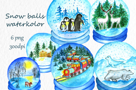 Ornament Winter Glass Bowl Clipart Water Illustrations