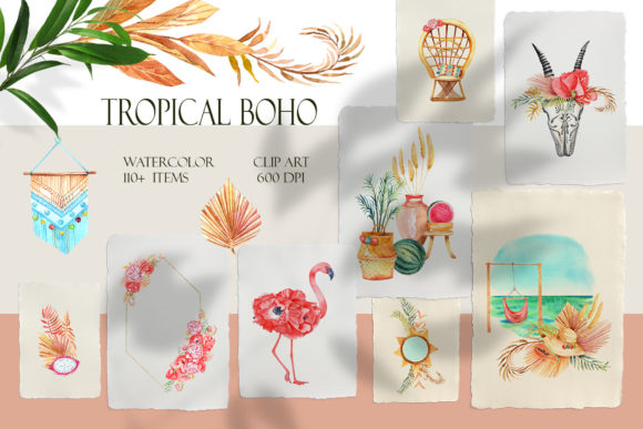 Tropical Boho Illustrations
