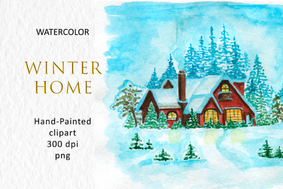 Winter House Felt House Cozy Home