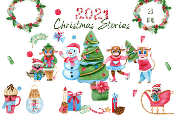 Year of the Bull Clipart and Illustrations